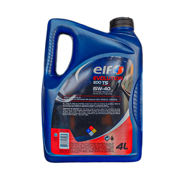 Elf Evolution 500 TS 15W40 Aceite de motor Distribuidora Herca