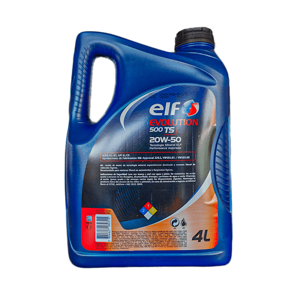 ACEITE ELF EVOLUTION 500 TS 20W50 - 4 Litros distribuidora herca