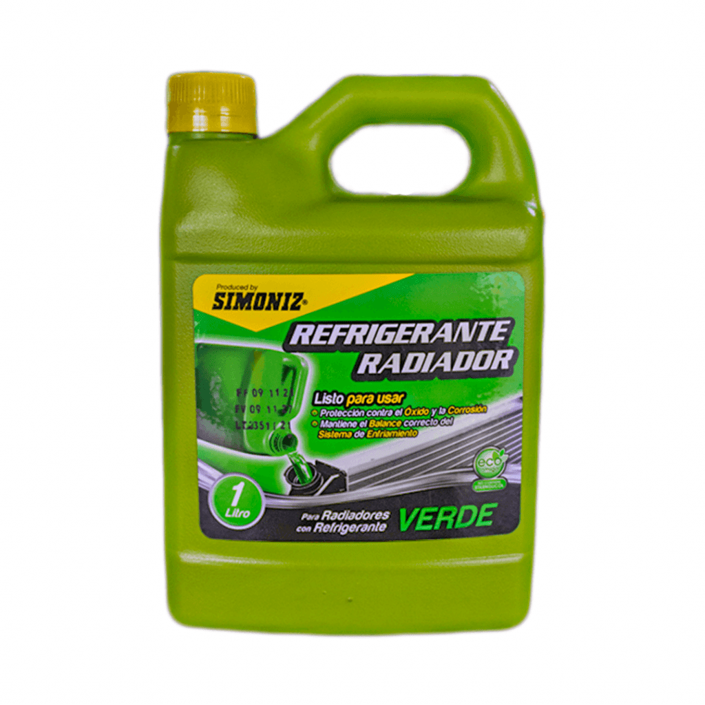 Refrigerante Radiador Simoniz Color Verde 1 Litro distribuidora Herca