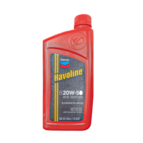 Aceite Chevron Havoline SAE 20W50 distribuidora Herca