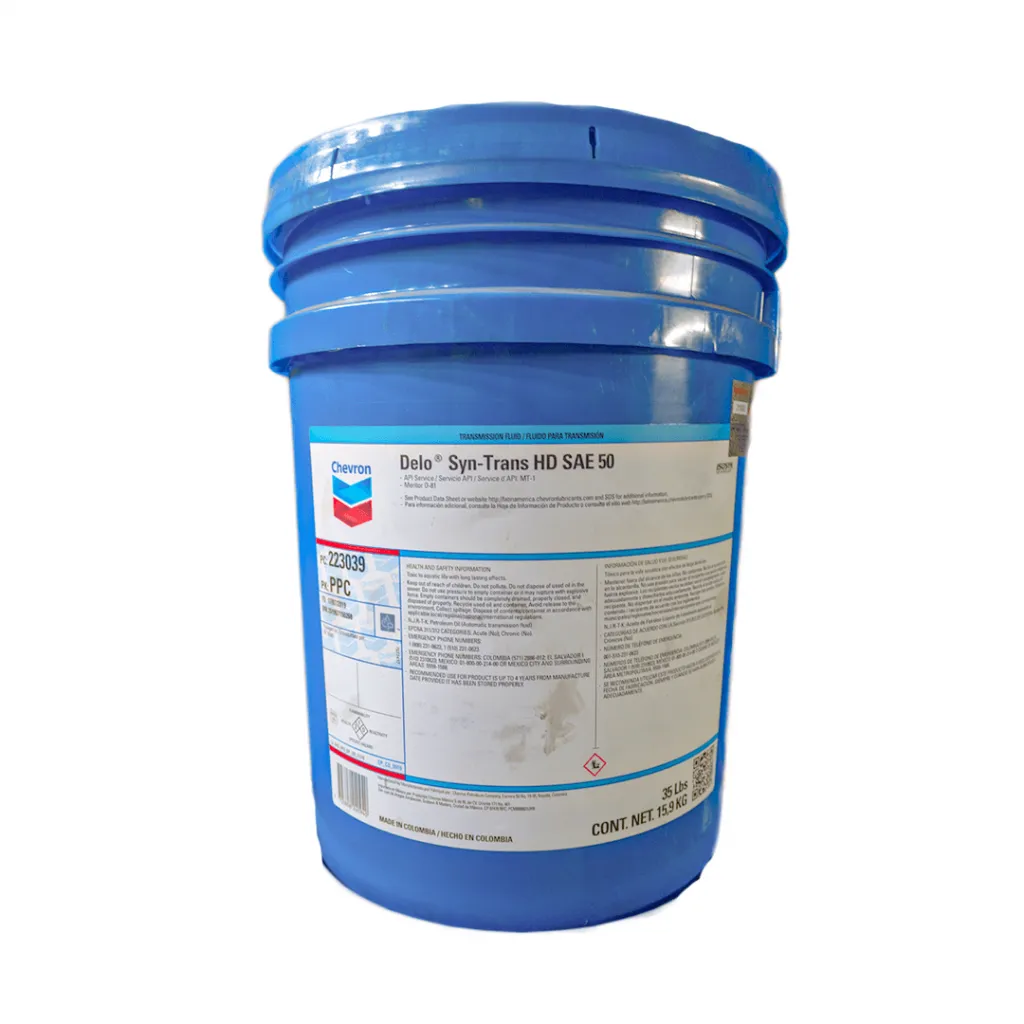 Aceite para Transmision Chevron Delo - Syn-Trans HD SAE 50 distribuidora herca