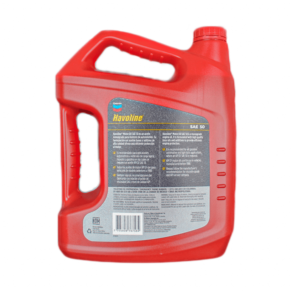 Aceite Chevron Havoline SAE 50 distribuidora Herca