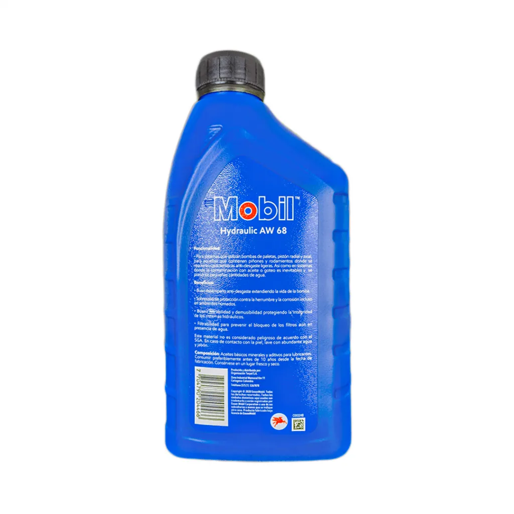 Aceite Hidraulico 68 Mobil 1 litro distribuidora Herca
