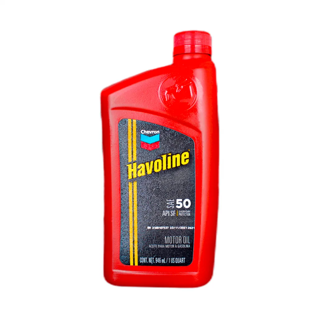Aceite Chevron Havoline SAE 50 API SF distribuidora Herca