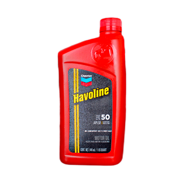 Aceite Chevron Havoline SAE 50 API SF distribuidora Herca