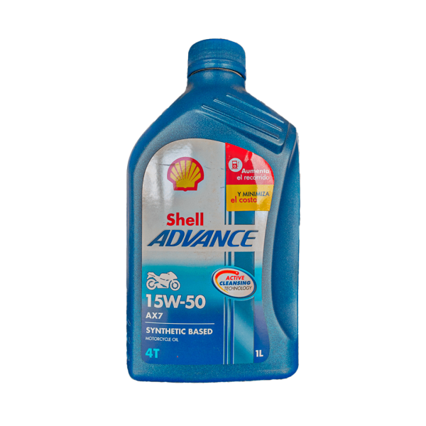 Aceite Shell Advance AX7 4T 15W-50 distribuidora herca
