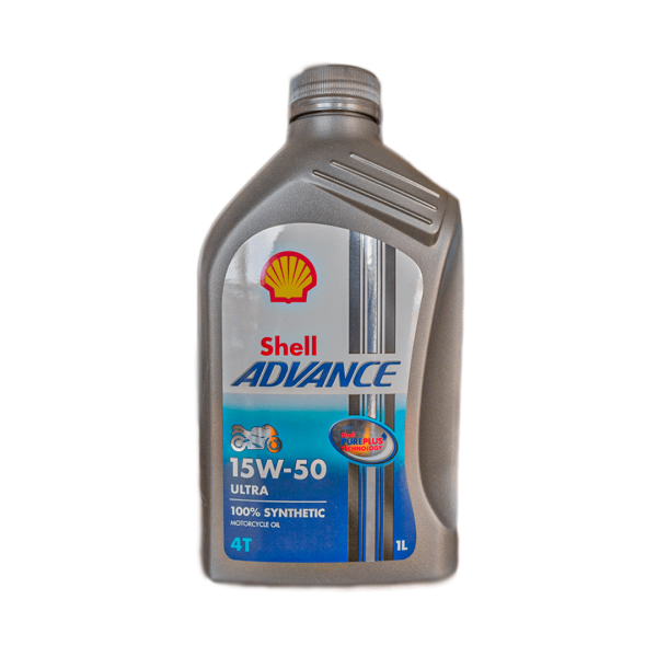 Aceite para moto Shell Advance 4T 15W50 Ultra 100% Synthetic 1L distribuidora Herca
