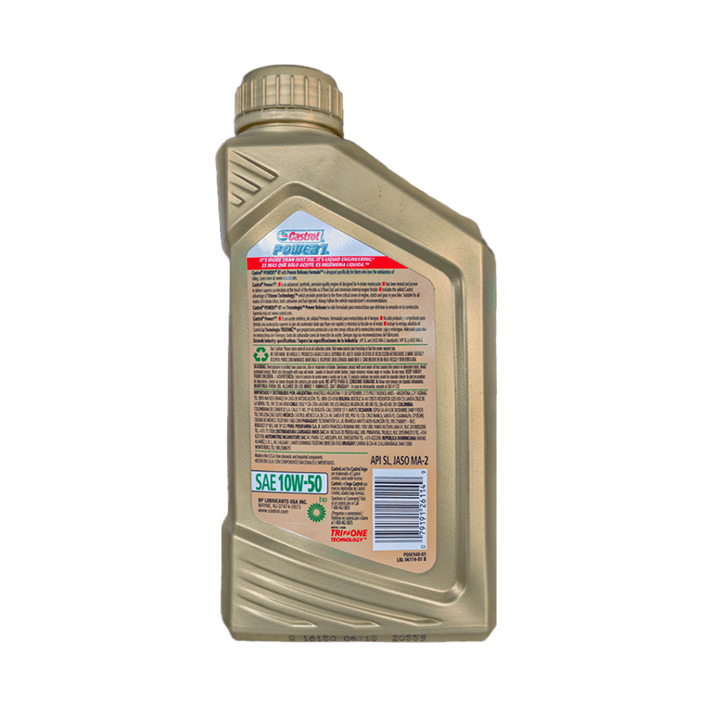 Aceite para motor Castrol sintético 10W-50 distribuidora herca