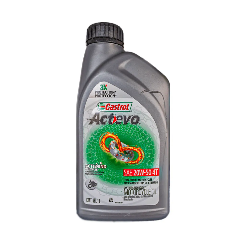 Castrol Actevo 20W50 4T 1/4 - Distribuidora Herca Asociados S.A.S