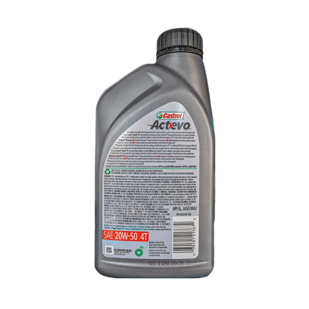 Distribuidora Herca Asociados S.A.S | Lubricantes, Aceites y Repuestos 5 Aceite Castrol Actevo 20w50 distribuidora Herca