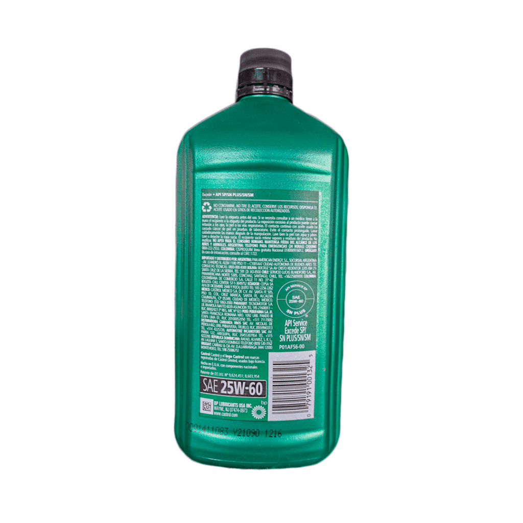 El ACEITE CASTROL GTX 25W-60 Distribuidora Herca