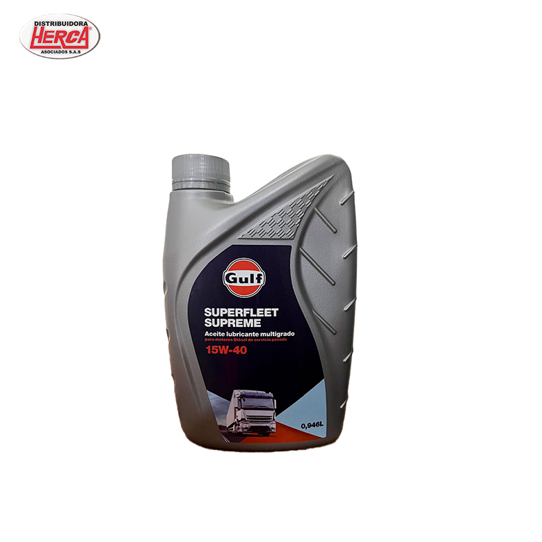 Aceite de motor Gulf Super Fleet Supreme 15W40 - Distribuidora Herca Asociados S.A.S