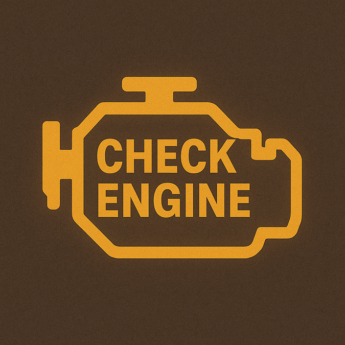 Luces testigo en el tablero - Check Engine, Luz indicadora de falla en el motor