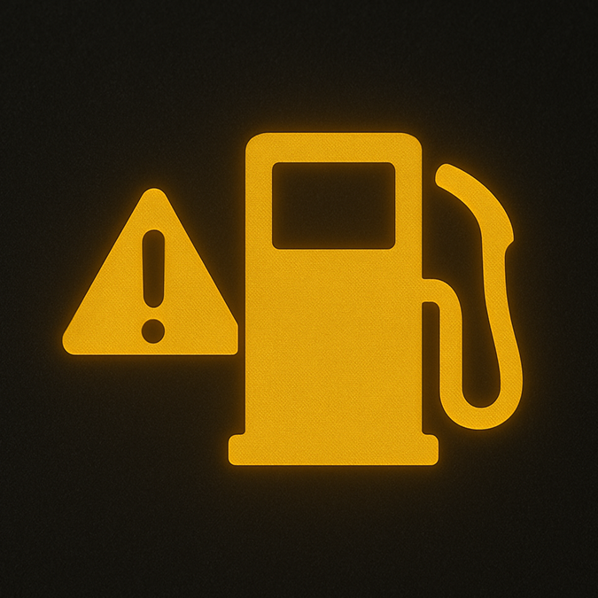 Luces testigo en el tablero - Combustible bajo