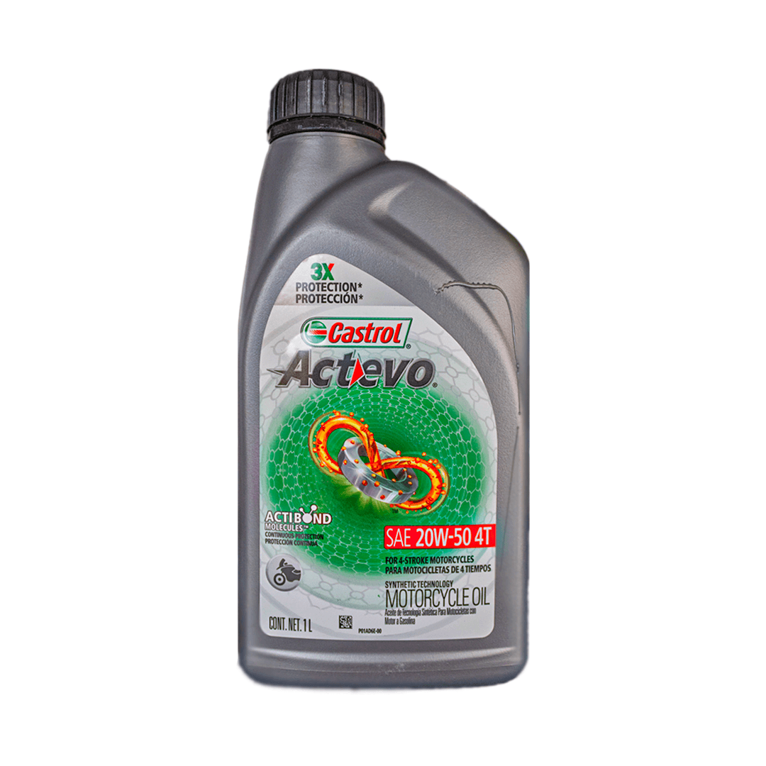 75 CASTROL ACTEVO X-TRA 4T 20W50 1/4 - Imagen 1